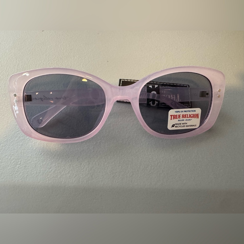 True Religion Lilac lavender and silver Sunglasses